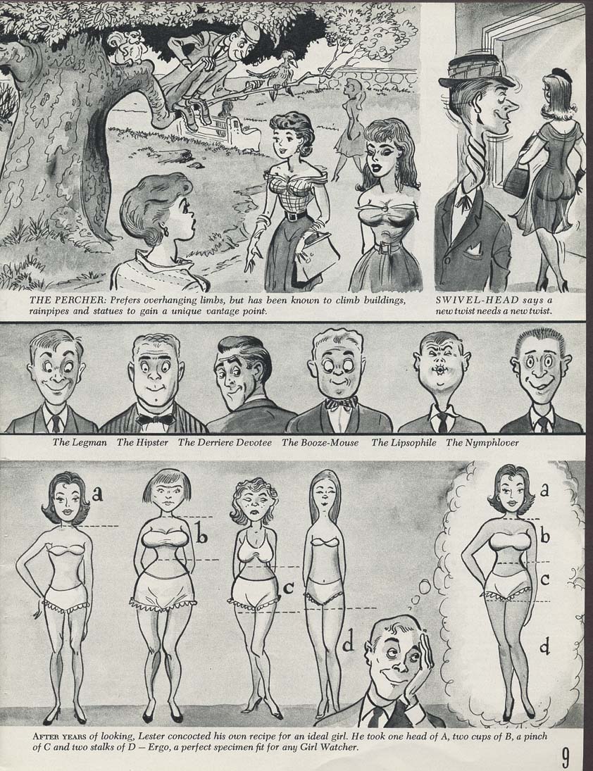 A Guide to Girl Watching: A 1959 Magazine about Stalking and Predator Behavior in a Seriously Misguided Attempt at Humor