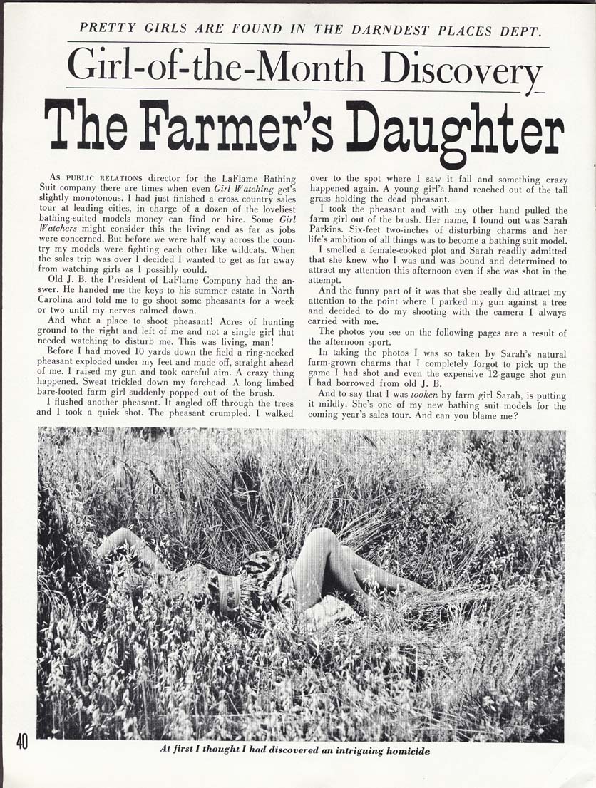 Girl of the month Discovery: The Farmers Daughter