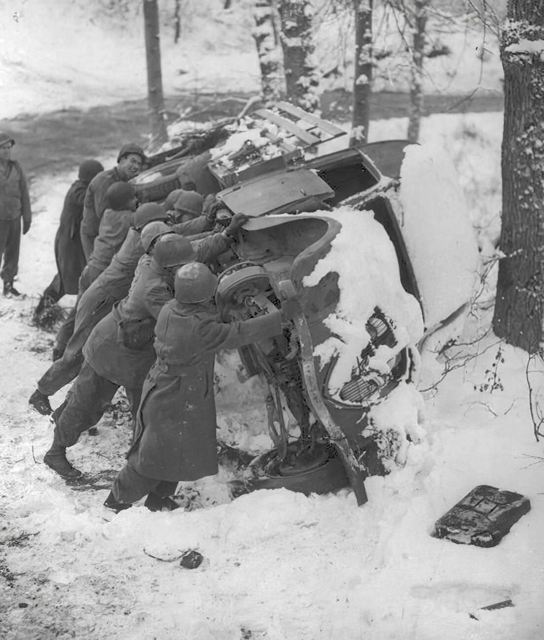 The Battle of the Bulge, 1944-1945.