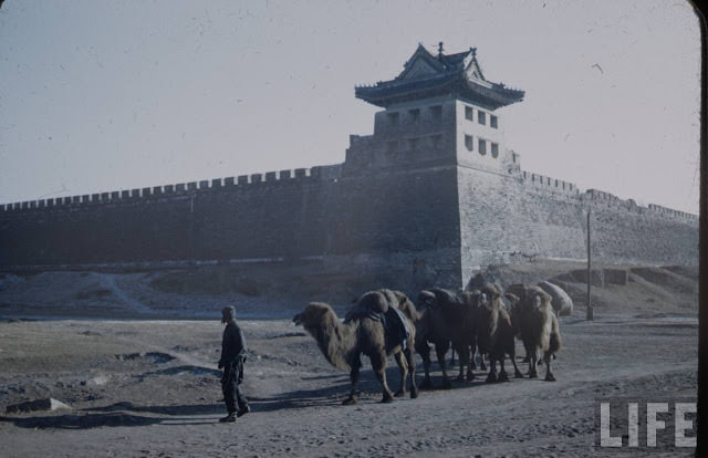 Old city wall of Beijing in 1946