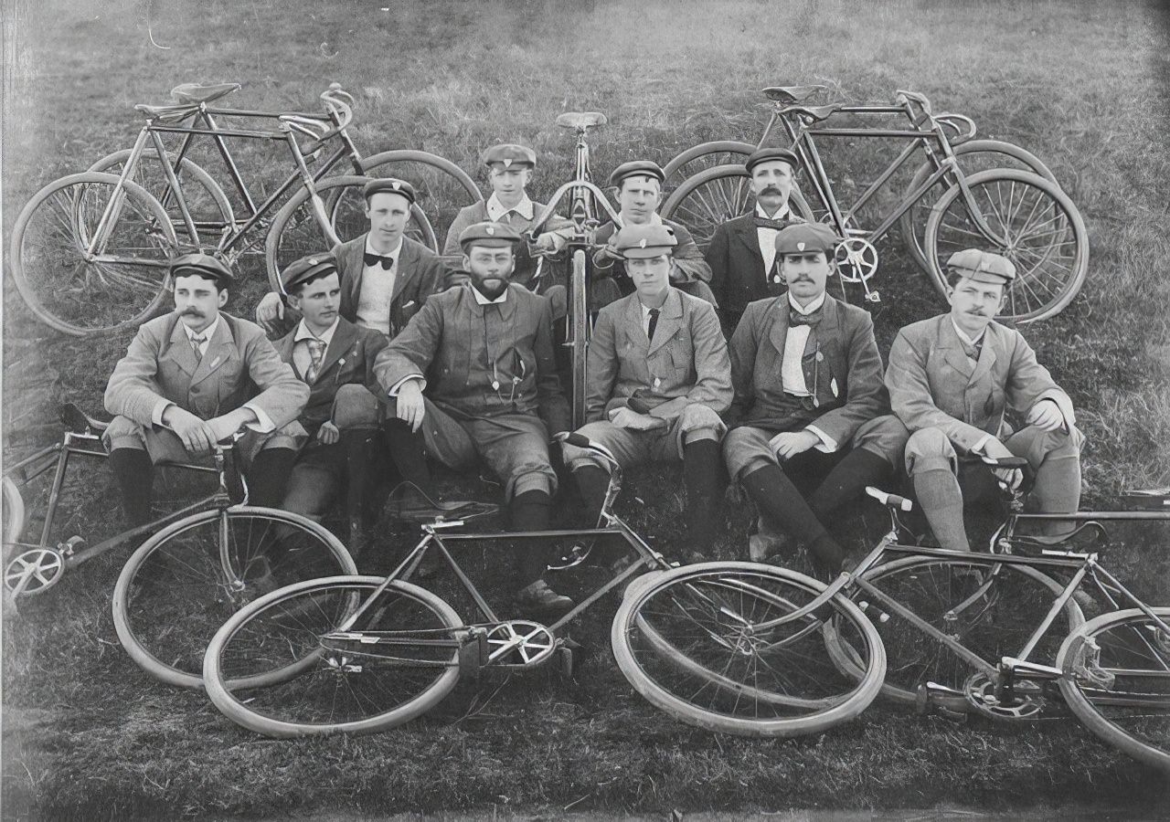 Palace Emporium Bicycle Club. Century riders, 1899.