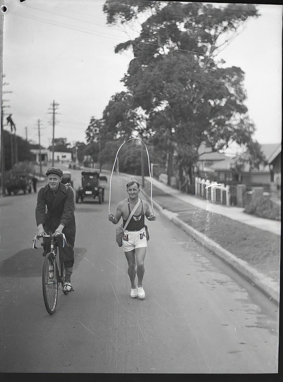 Tom Morris, skipping champion, 1937.