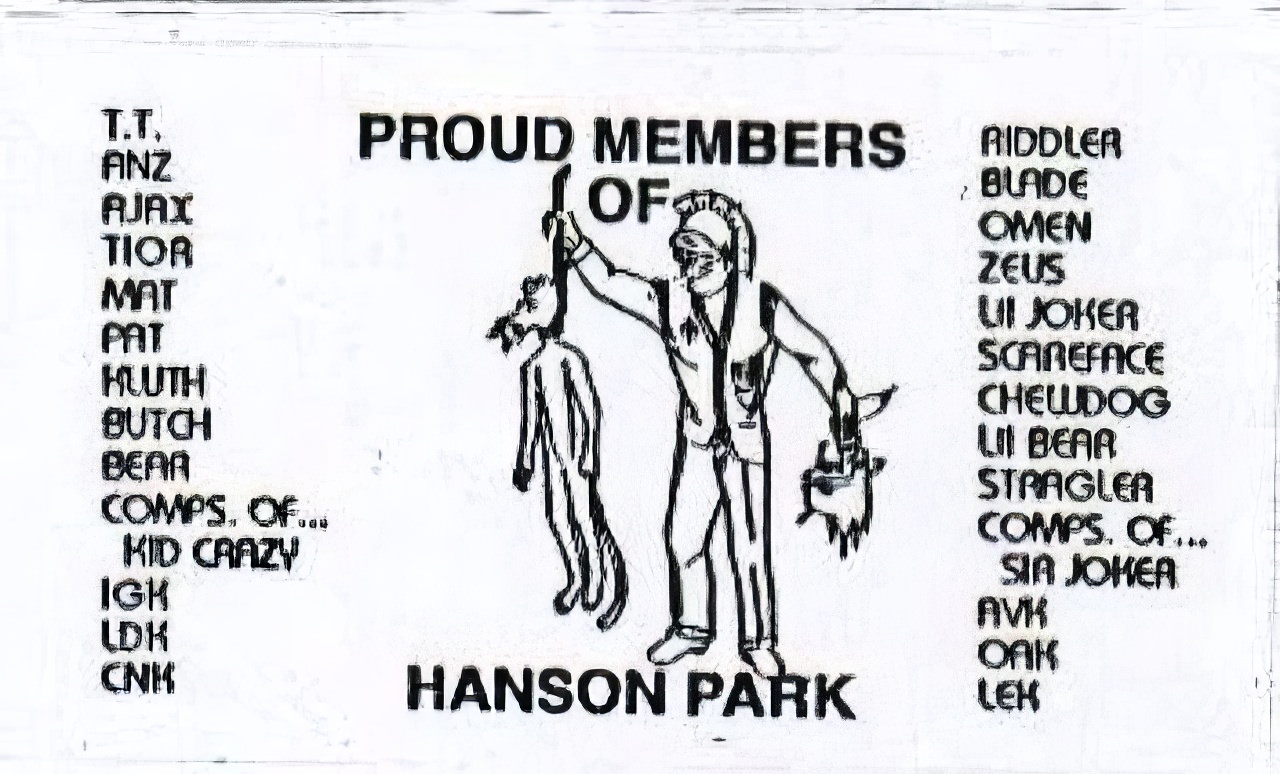 Chicago Street Gangs Actually had Business Cards during the 1970s and 1980s