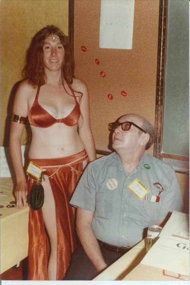 Fabulous Cosplayers at a Los Angeles Sci-Fi Convention in 1980s