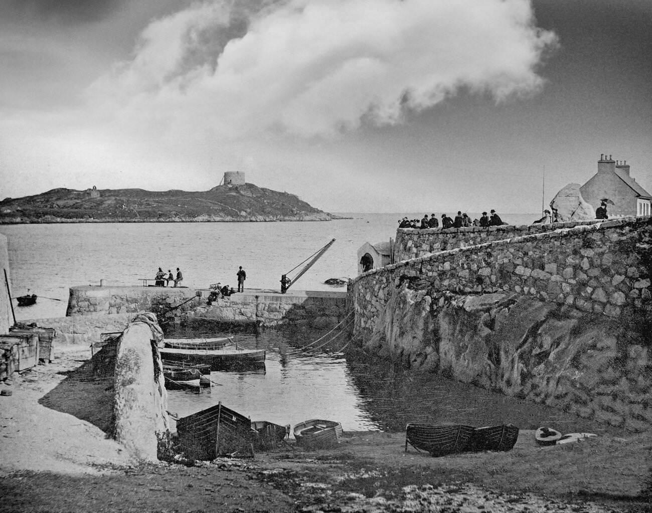 Voliemore Harbour, also known historically as Dalkey Harbour.