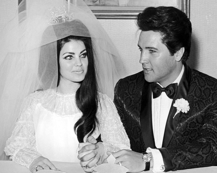 Fabulous Photos of Elvis and Priscilla Presley on Their Wedding Day on May 1, 1967