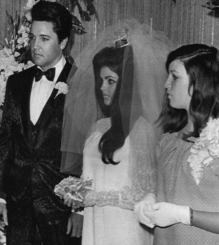 Fabulous Photos of Elvis and Priscilla Presley on Their Wedding Day on May 1, 1967