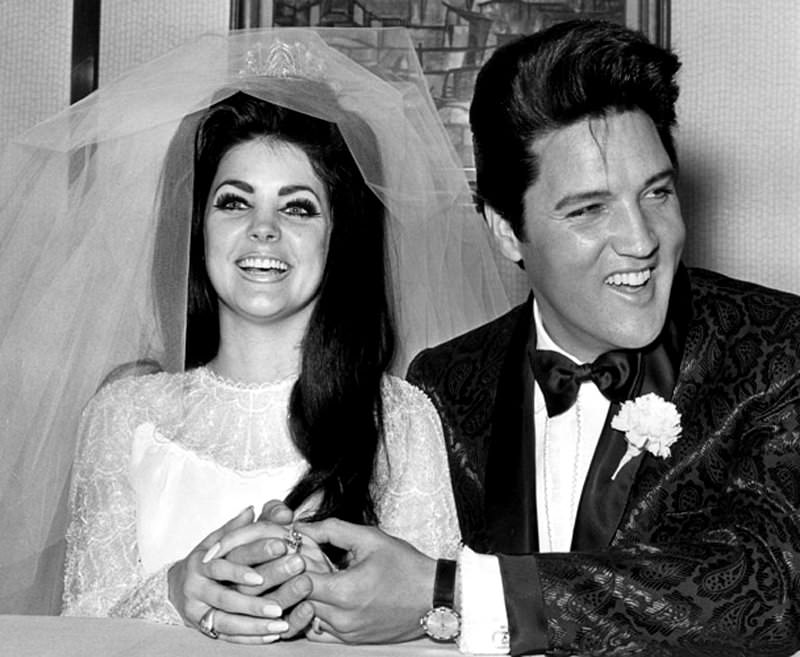 Fabulous Photos of Elvis and Priscilla Presley on Their Wedding Day on May 1, 1967