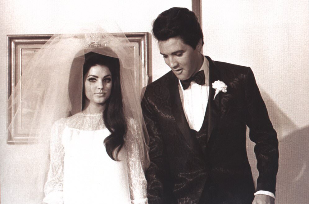 Fabulous Photos of Elvis and Priscilla Presley on Their Wedding Day on May 1, 1967