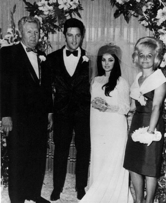 Fabulous Photos of Elvis and Priscilla Presley on Their Wedding Day on May 1, 1967