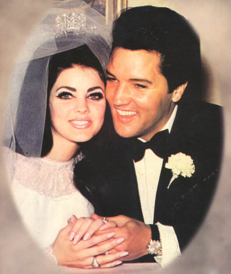 Fabulous Photos of Elvis and Priscilla Presley on Their Wedding Day on May 1, 1967