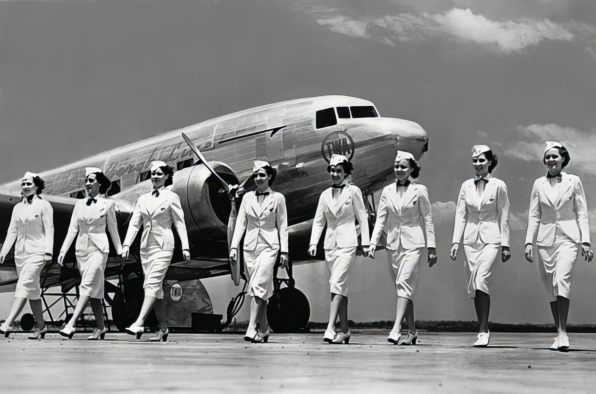 TWA flight attendants, 1938