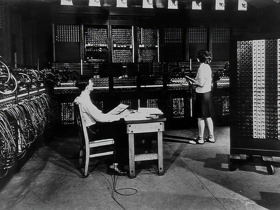 ENIAC, costing $450,000, was designed by the U.S. Army during World War II to make artillery calculations.