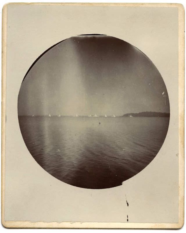 These Round Pictures Were Some of the First Candid Snapshots take with Kodak’s First Commercial Camera, 1890s