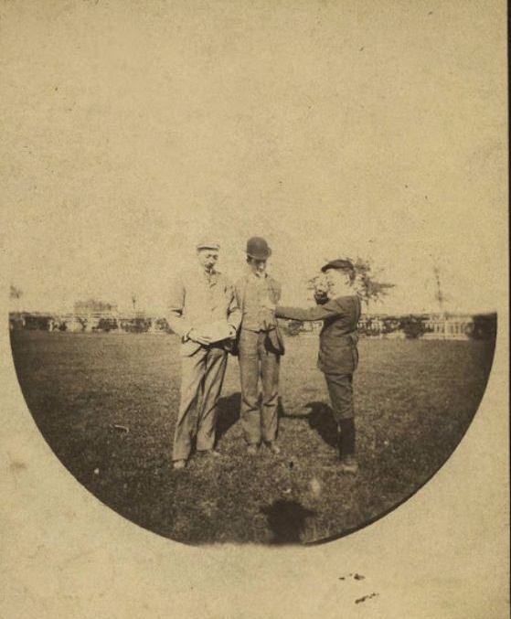 These Round Pictures Were Some of the First Candid Snapshots take with Kodak’s First Commercial Camera, 1890s