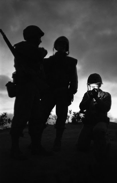 Three soldiers, 1952.