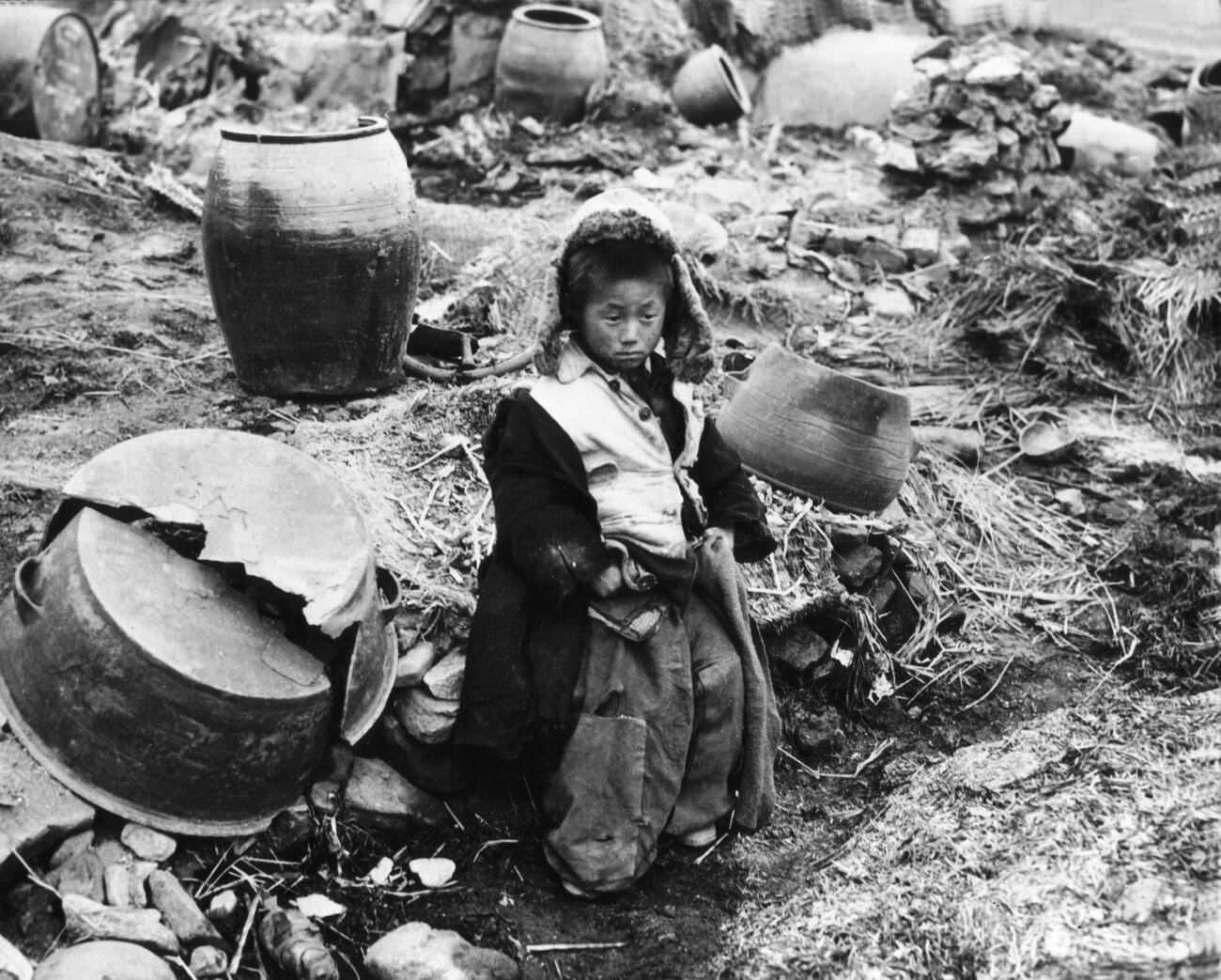 Korean orphan, 1950s.