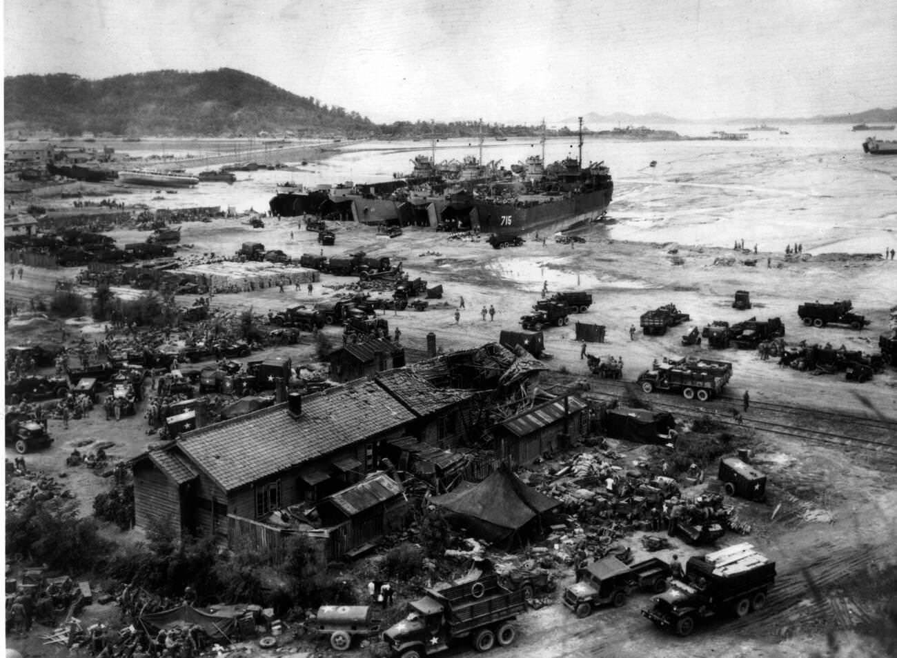 Korean War, Invasion of Inchon, 1950.