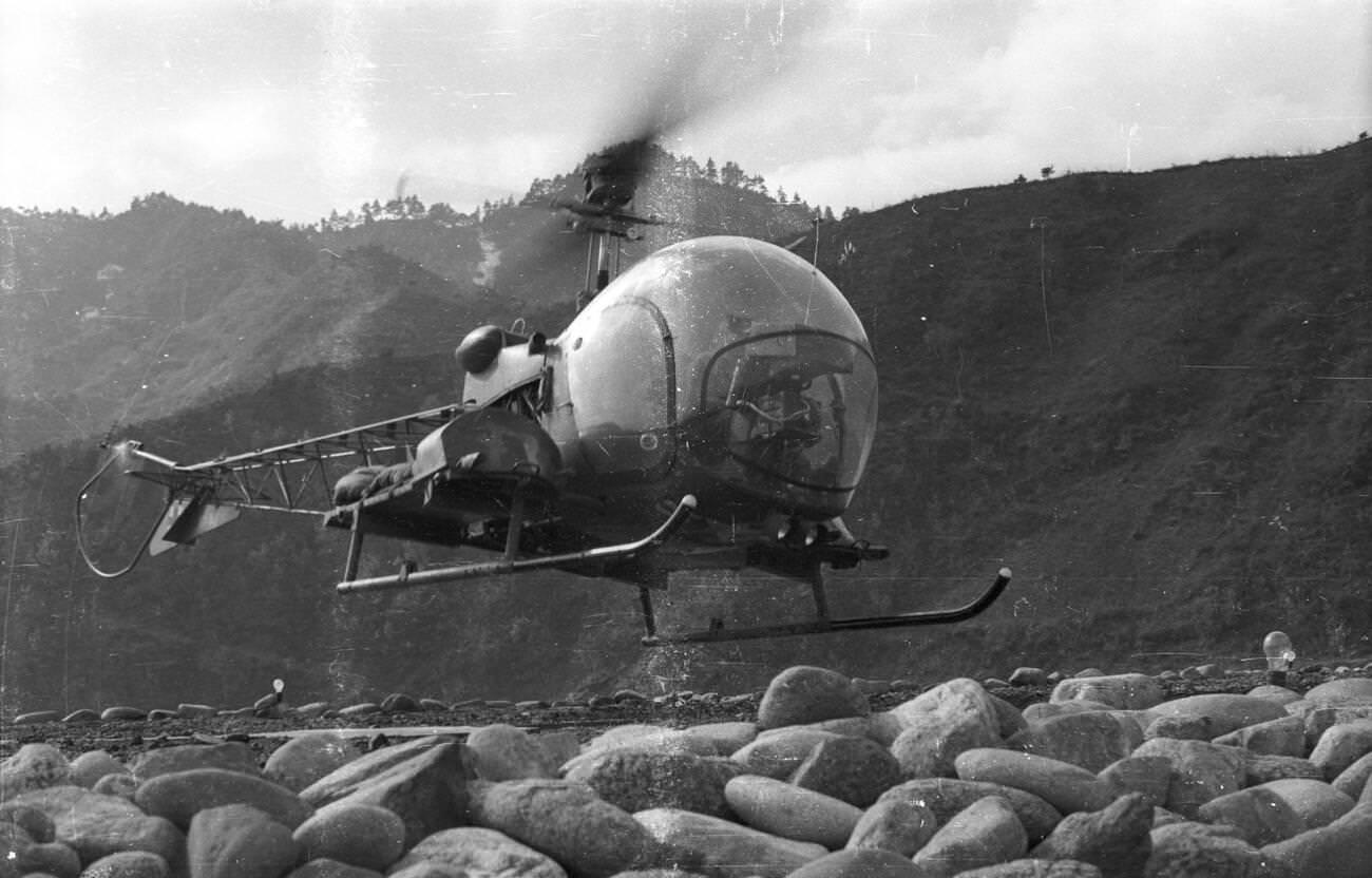 Mobile Army Surgical Hospital (MASH) United States Army medical unit hospital combat area operations, 1950s.