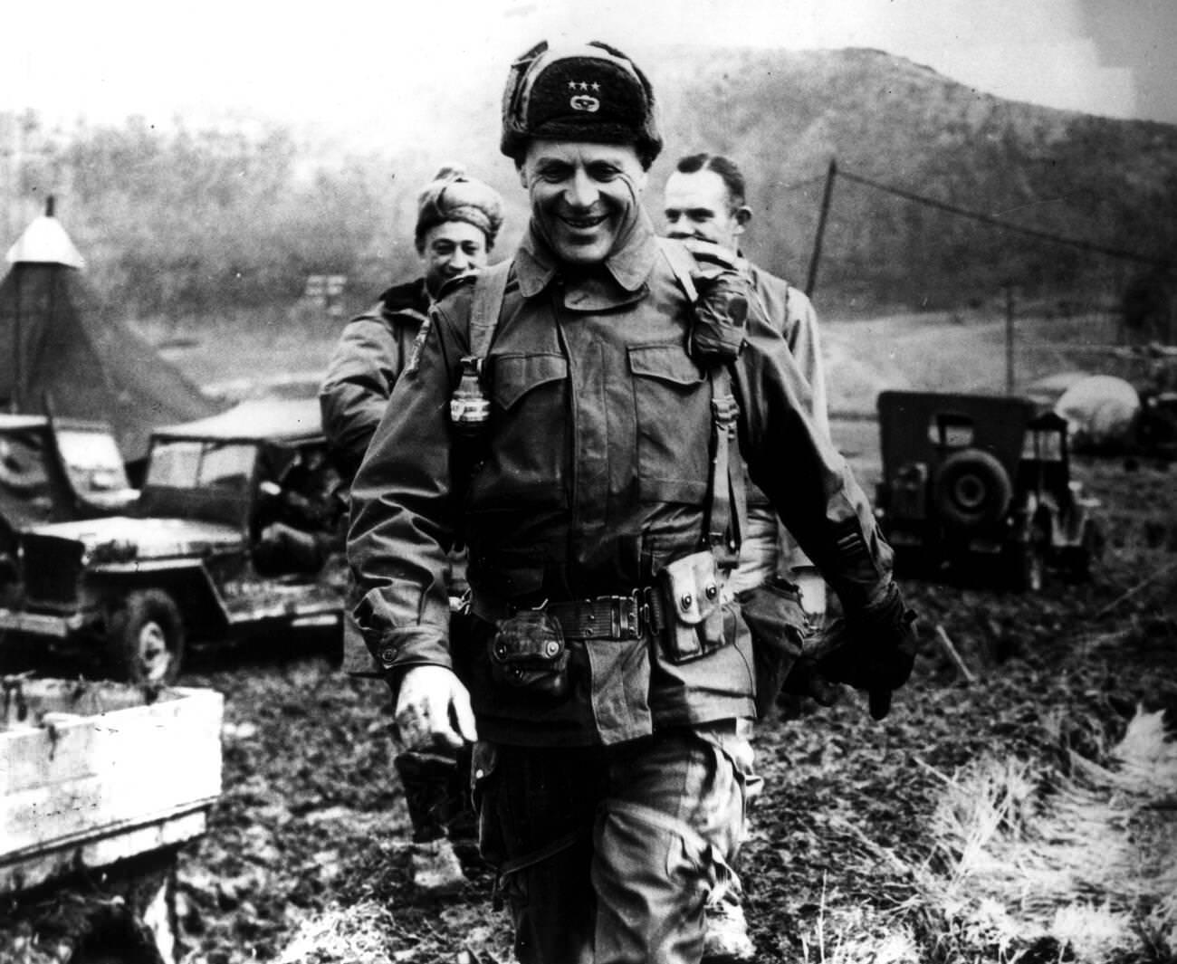 Korean War, General Ridgway, commander-in-chief of the 8th Army in Korea, 1950s.