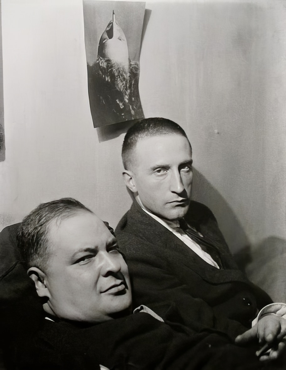 Joseph Stella and Marcel Duchamp, New York, 1920