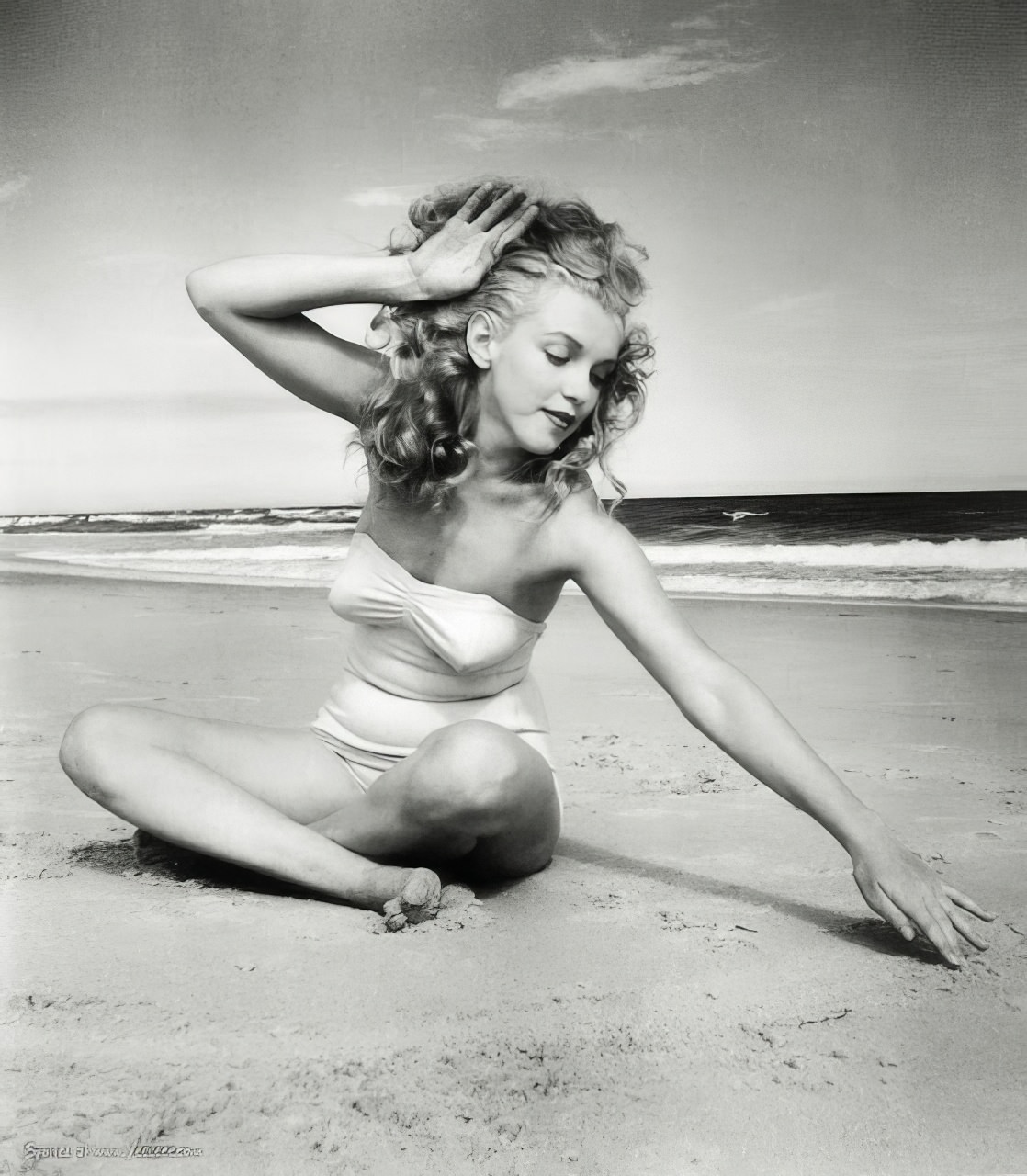 A Day at the Beach with 23-Year-Old Marilyn Monroe: Tobay Beach, in the Summer of 1949