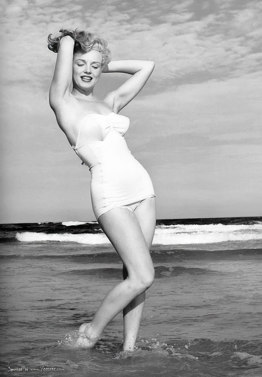 A Day at the Beach with 23-Year-Old Marilyn Monroe: Tobay Beach, in the Summer of 1949