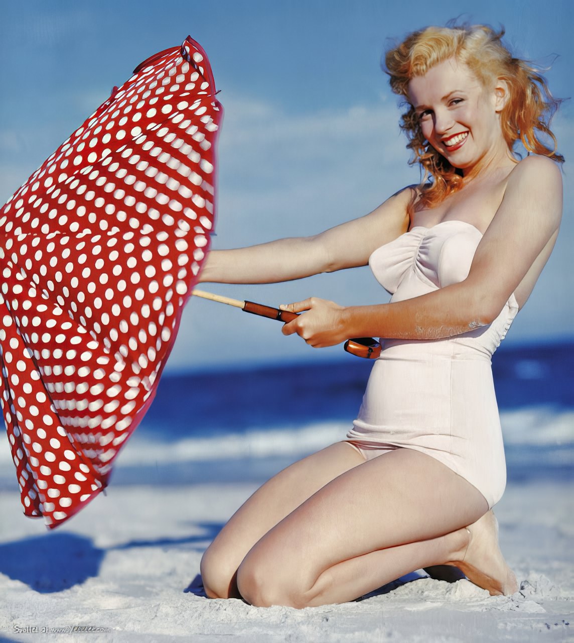 A Day at the Beach with 23-Year-Old Marilyn Monroe: Tobay Beach, in the Summer of 1949