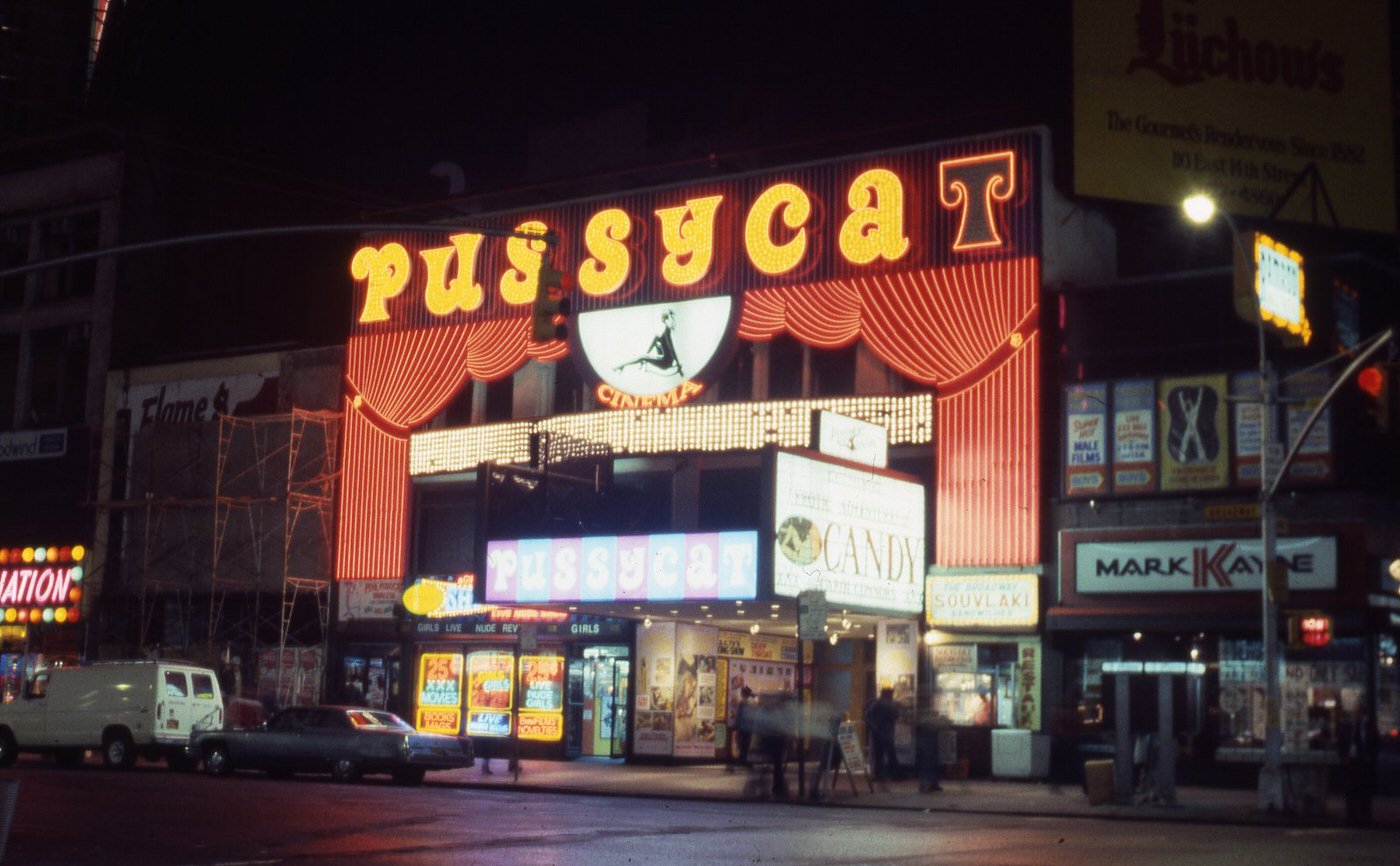 Pussycat Theater on Broadway, 1970s