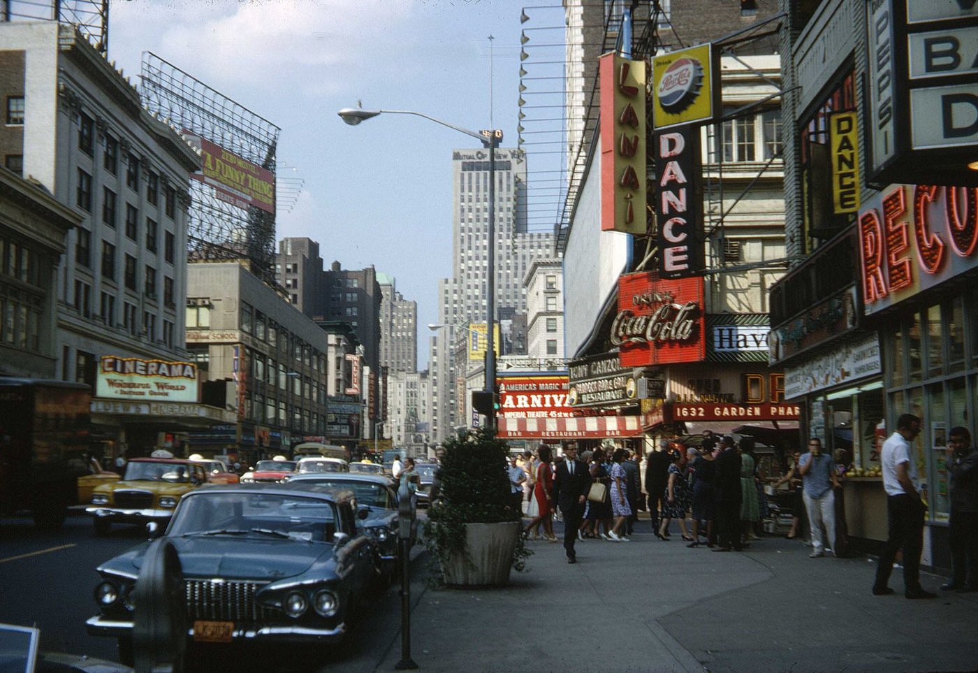 Broadway looking North from 50th Street, 1962