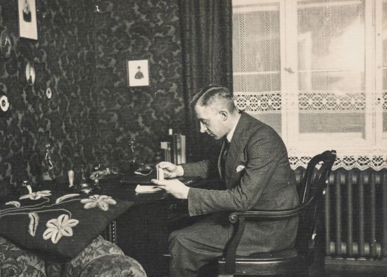 Man working at his desk