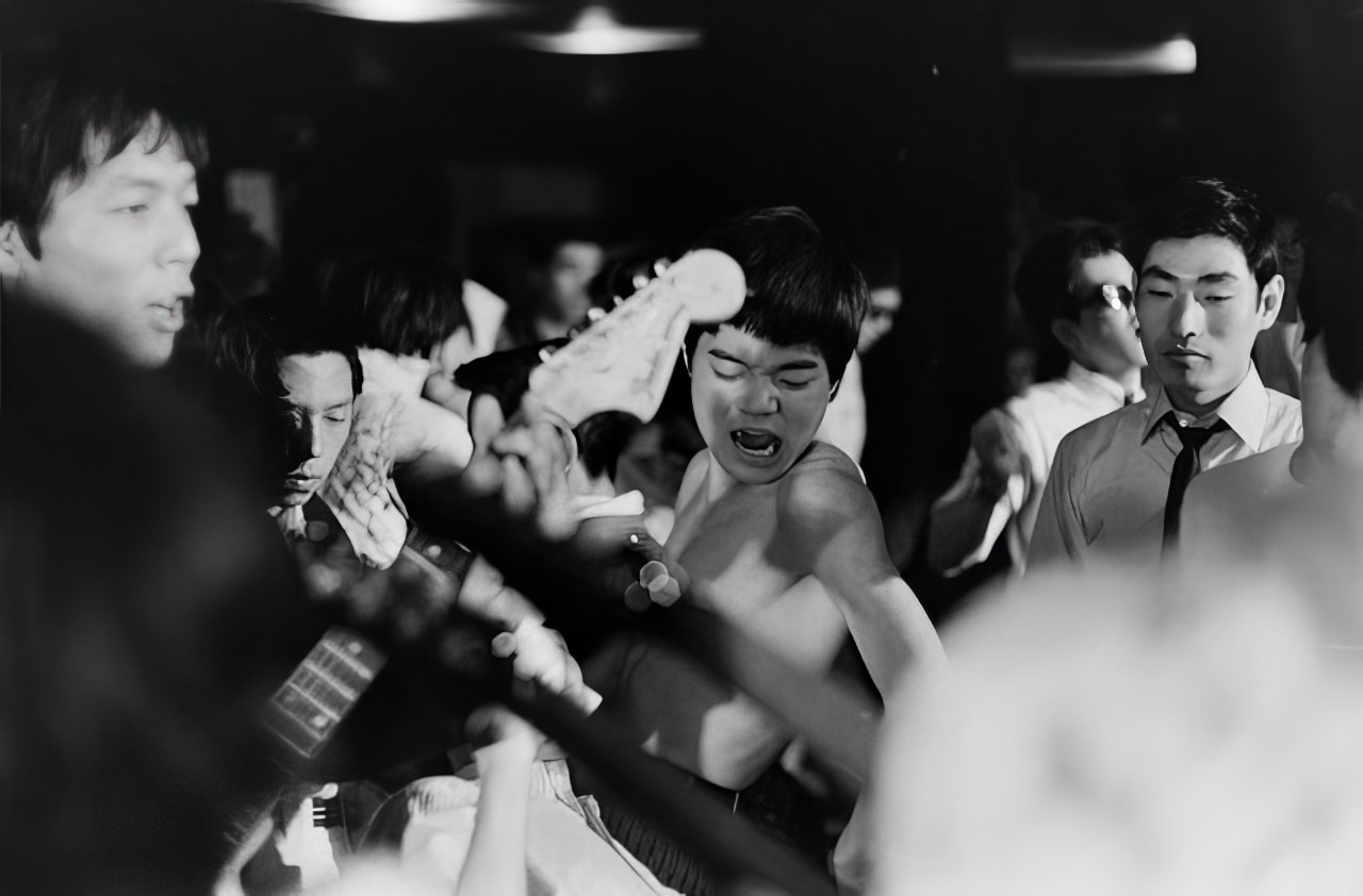 Rocking out with the "Tokyo Beatles", 1964.