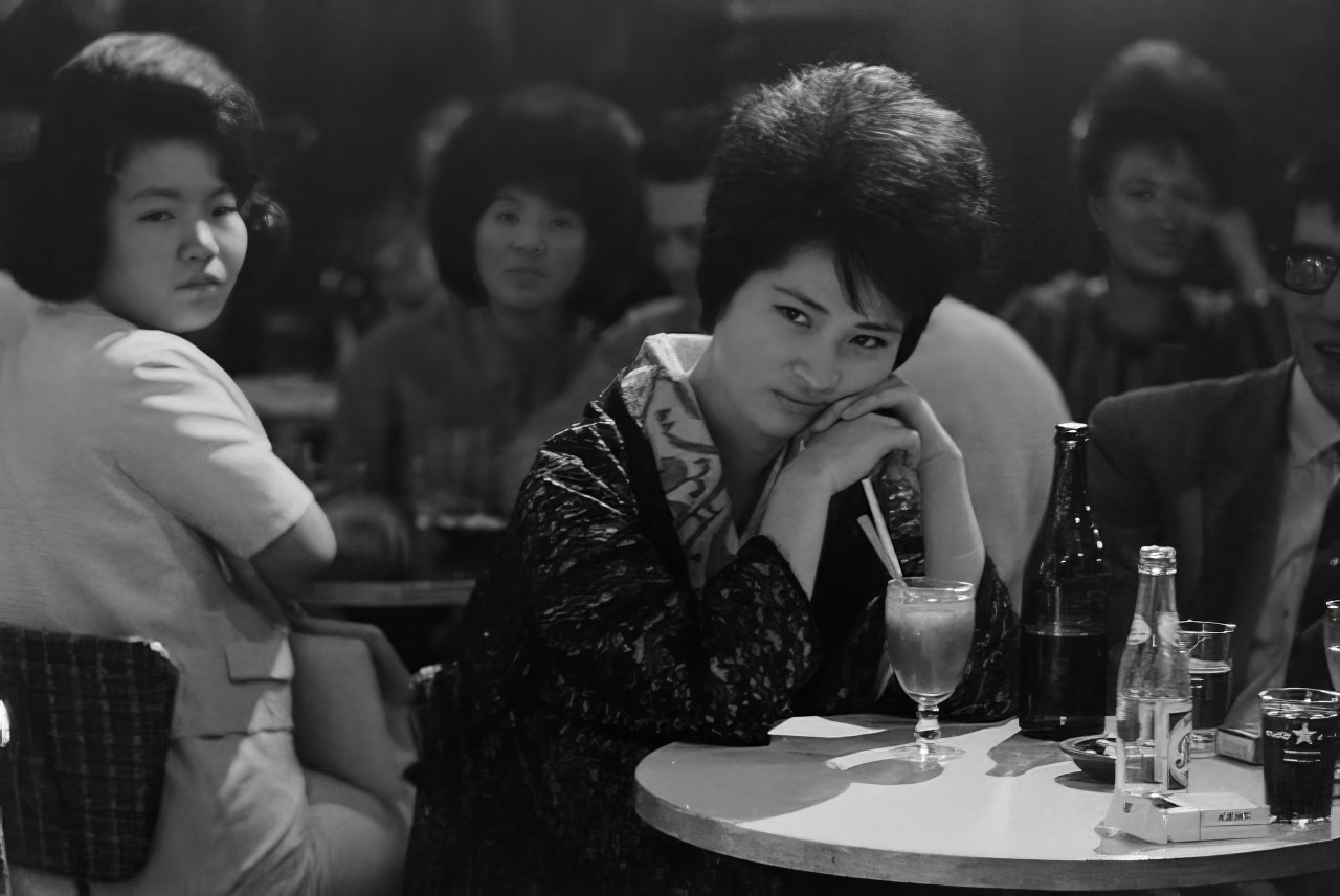 Listening to jazz in Tokyo, 1964.