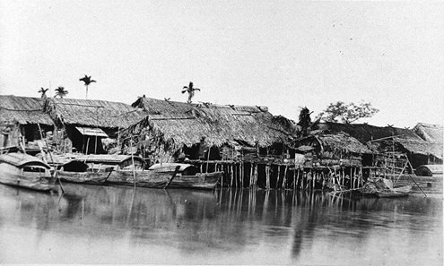 Chinese Vietnamese’s houses in Ben Nghe River, 1866