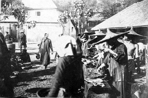 At a market, 1890