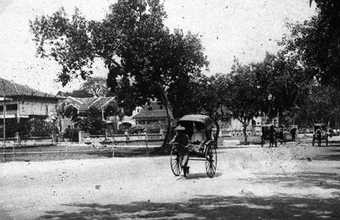 Rickshaws in Saigon, 1890s