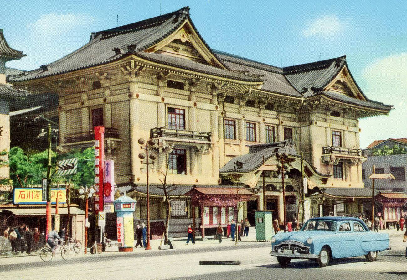 The Kabuki Theater, Tokyo, 1950s.
