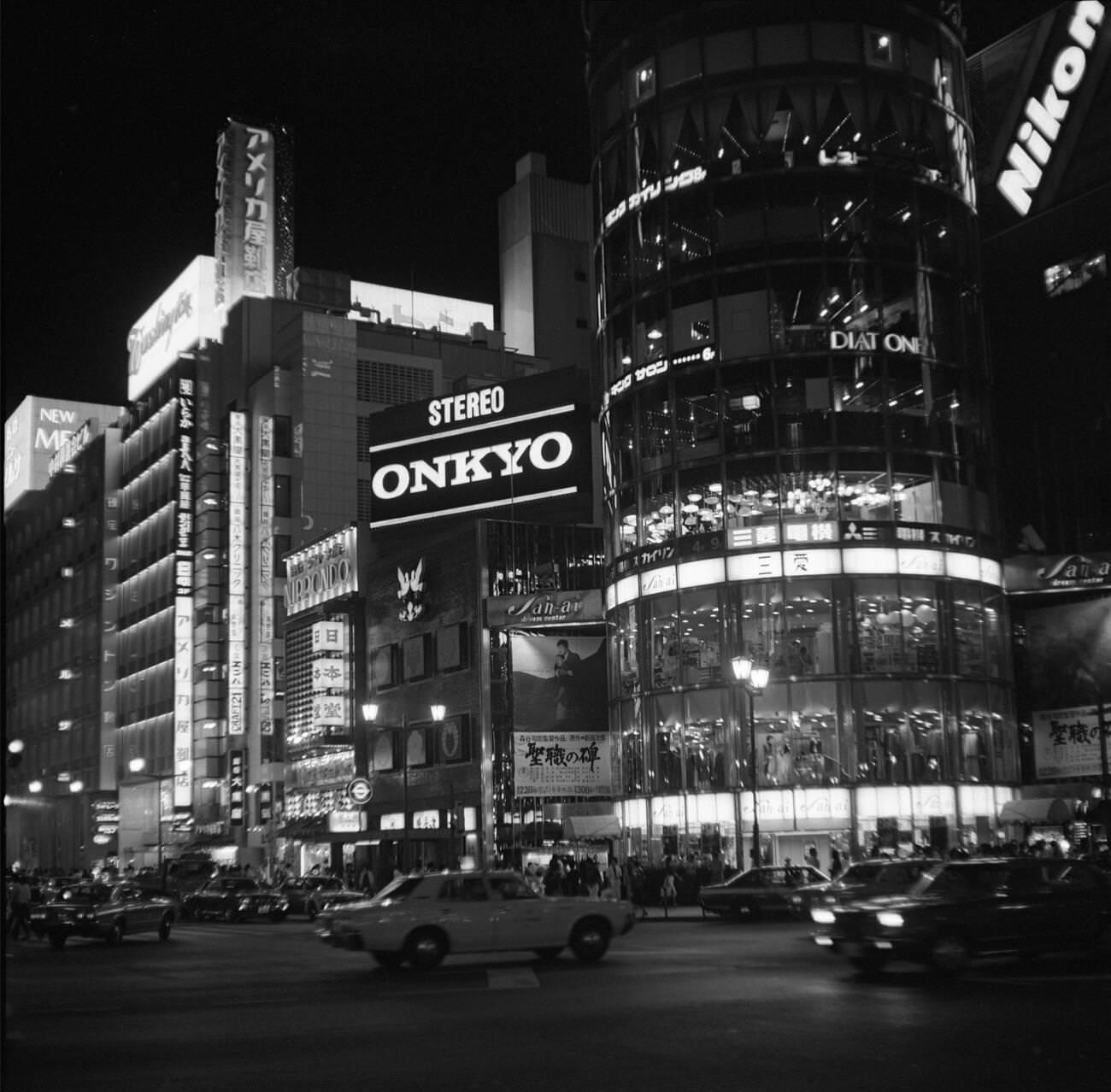 Tokyo at night, 1978.