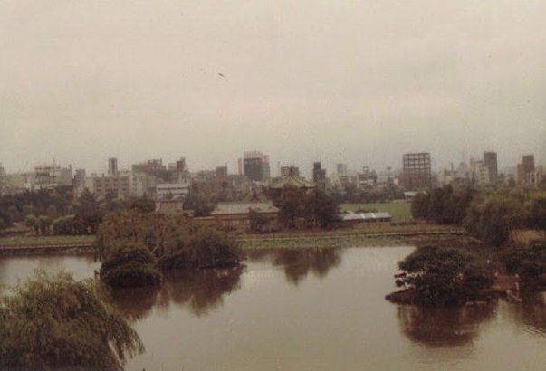 Tokyo skyline from Ueno Park, June 1972