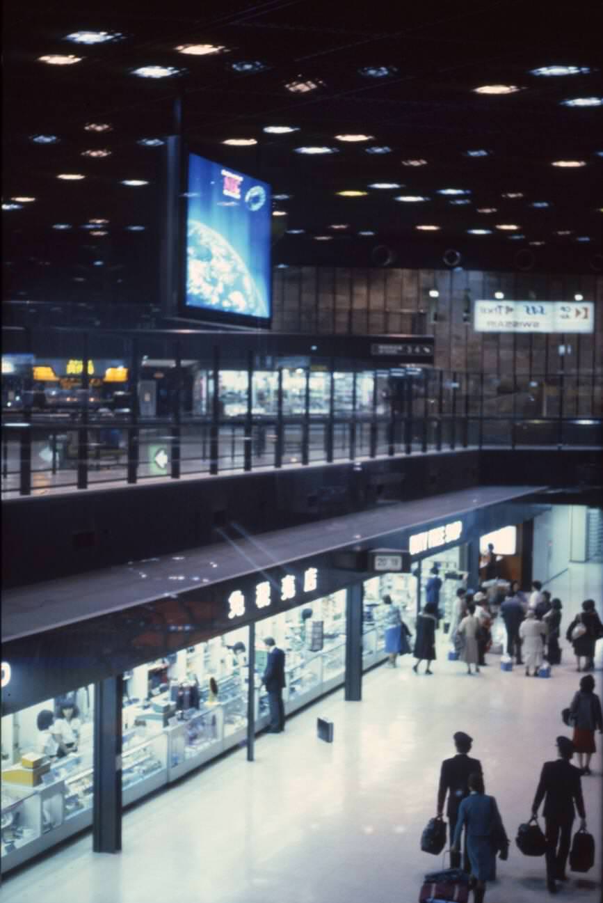 Narita Airport, Tokyo, 1970s.