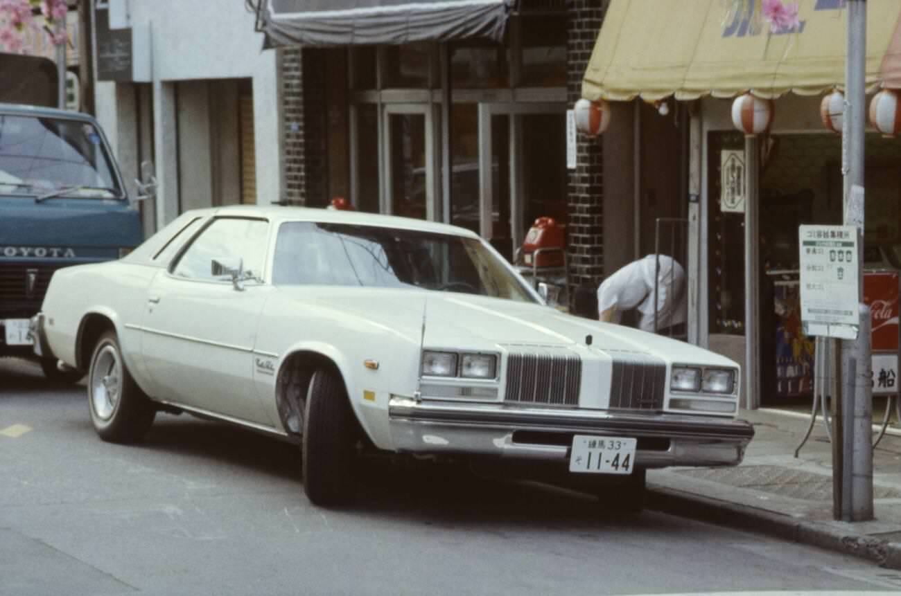 American car, Tokyo, 1970s.