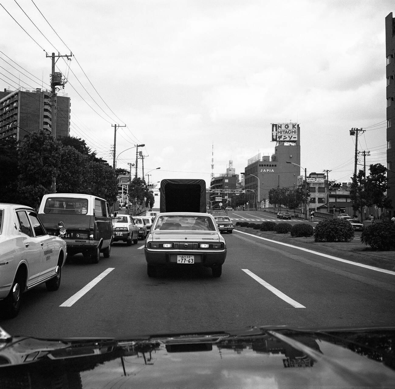 Street in Tokyo, 1978.