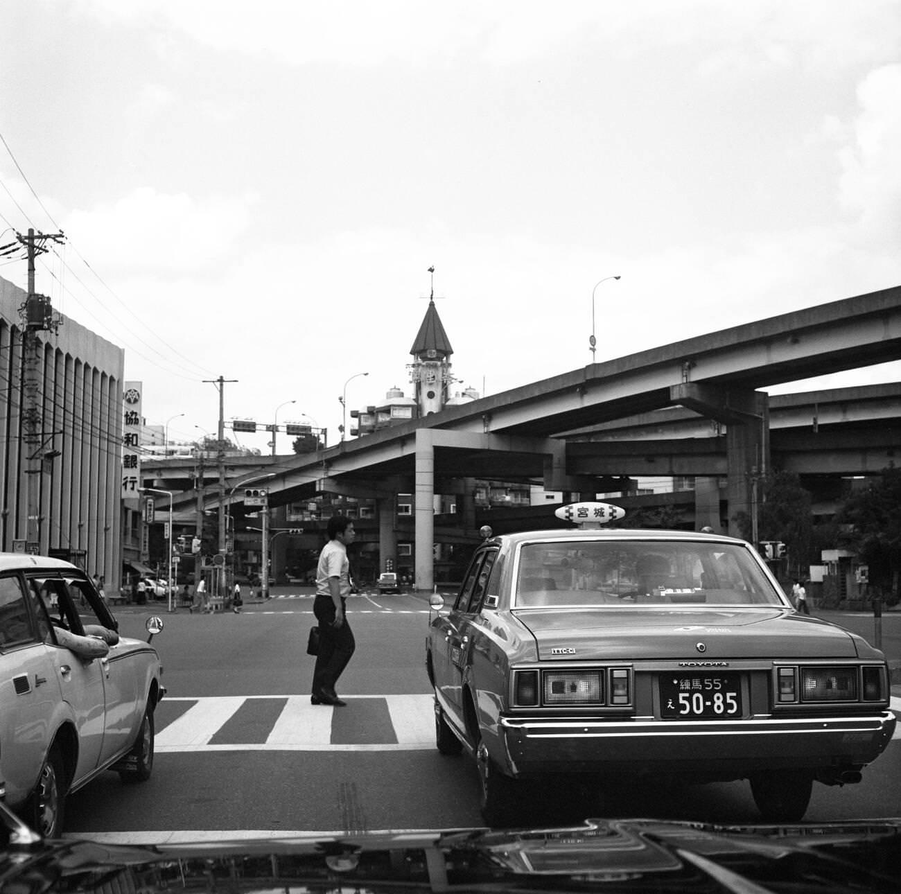 Street in Tokyo, 1978.