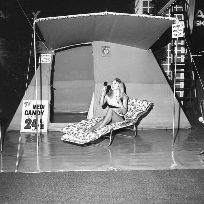 How Bikini-Clad Models Stole the Show at the 1960s Camping and Outdoor Life Exhibition in London