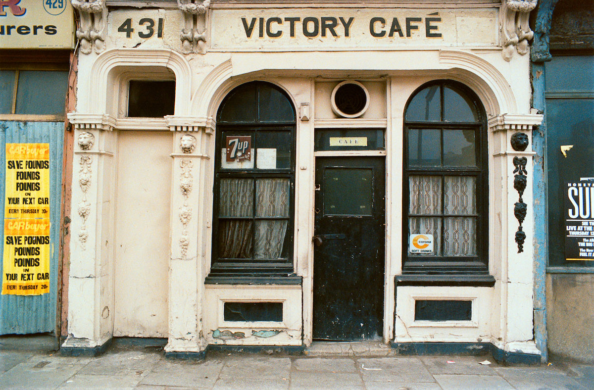 Victory Cafe, Hackney Rd, Bethnal Green, Tower Hamlets, 1988