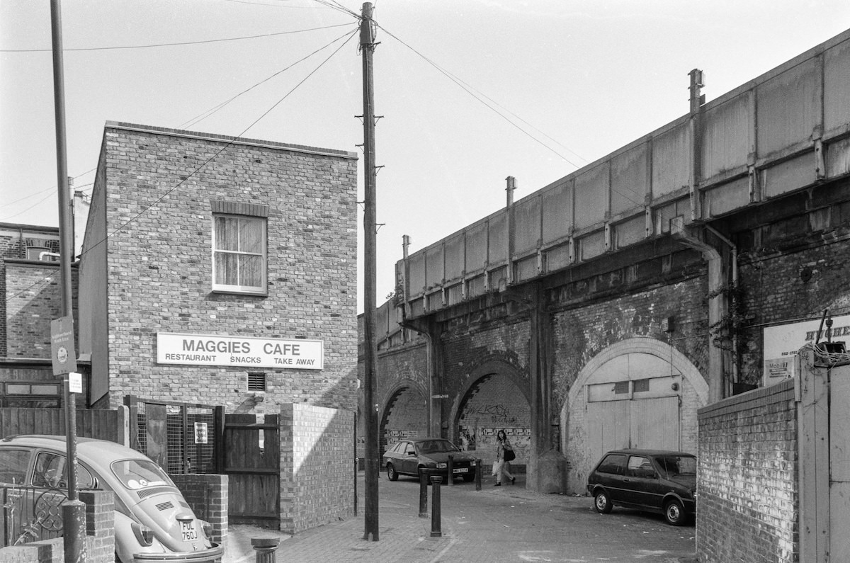 Maggie’s Cafe, Silk Mills Path, Lewisham, 1989