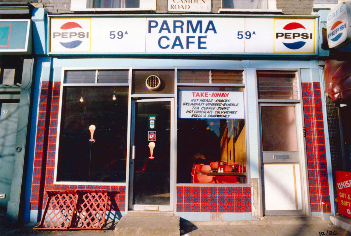 Parma Cafe, 59a, Camden Rd, Camden, 1986,