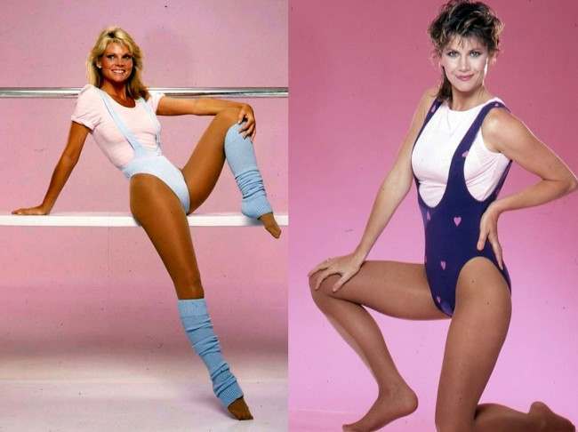 Aerobicelebs, kathy lee crosby and markie post