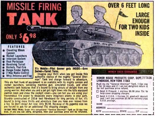 A missile firing tank that’s over 6-feet long.