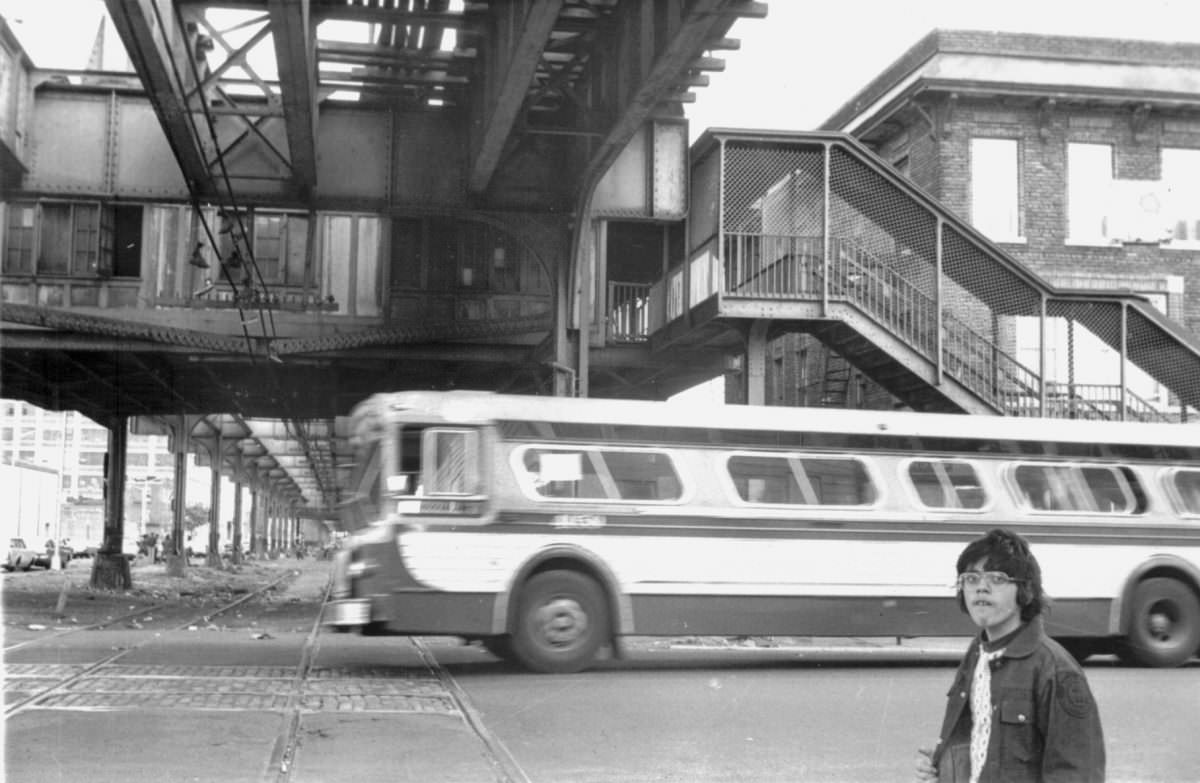 Street scenes in Boro Park, Brooklyn, 1970s.